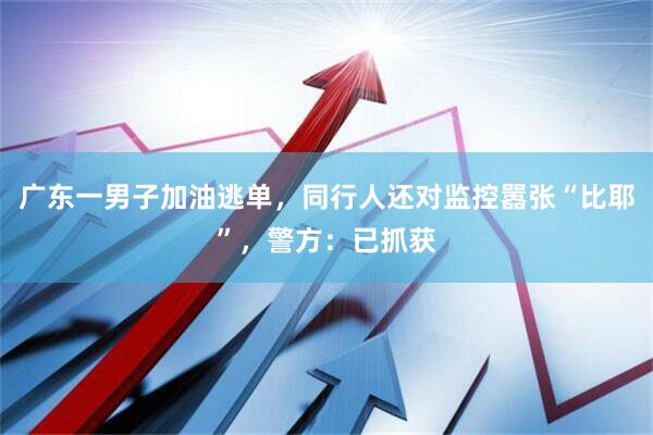 广东一男子加油逃单，同行人还对监控嚣张“比耶”，警方：已抓获